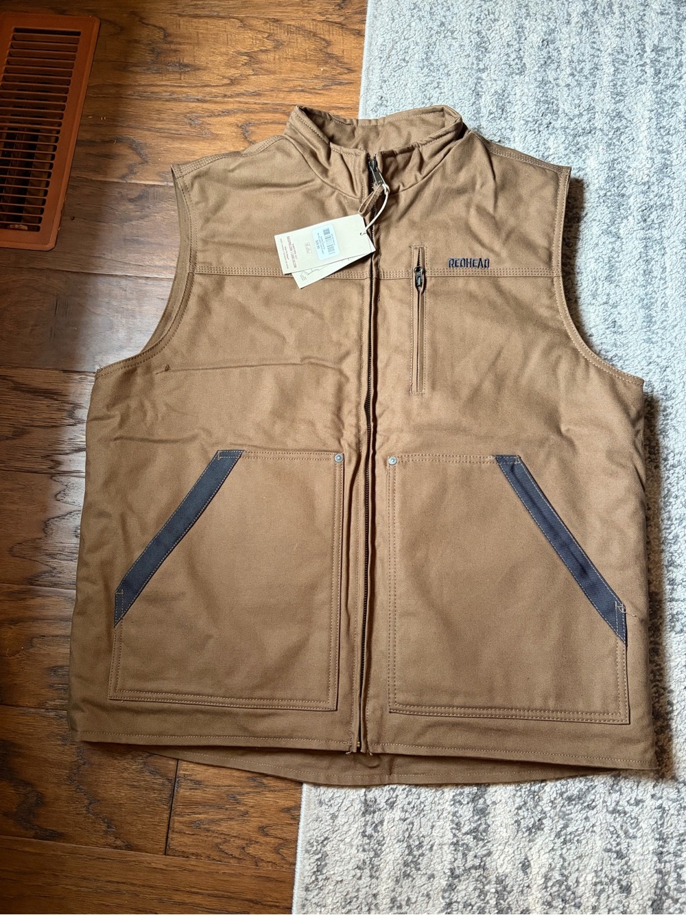 Redhead Pro Series Insulated Canvas Vest Sz Large